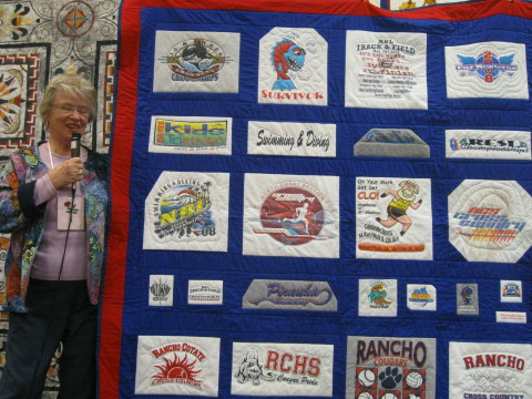 Liz Park, T-shirt quilt for grandson.